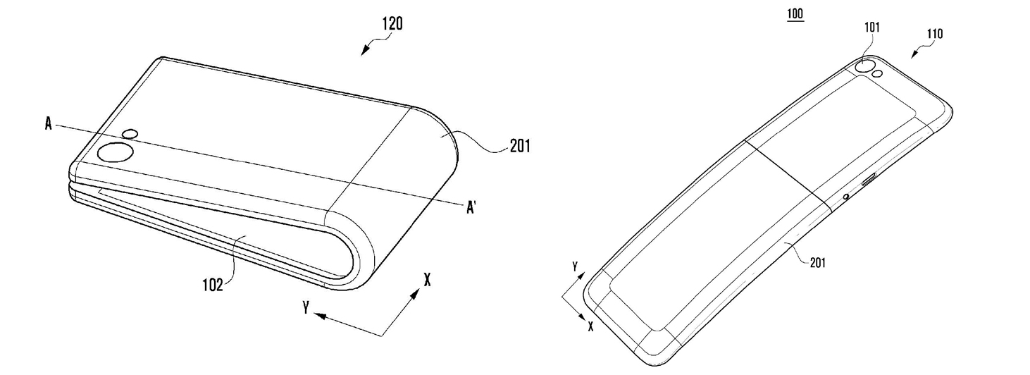 SAmsung foldable device with flexible screen WO2017179799