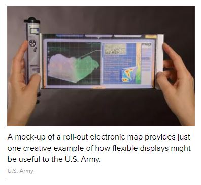 U.S. Army flexible screen mock-up