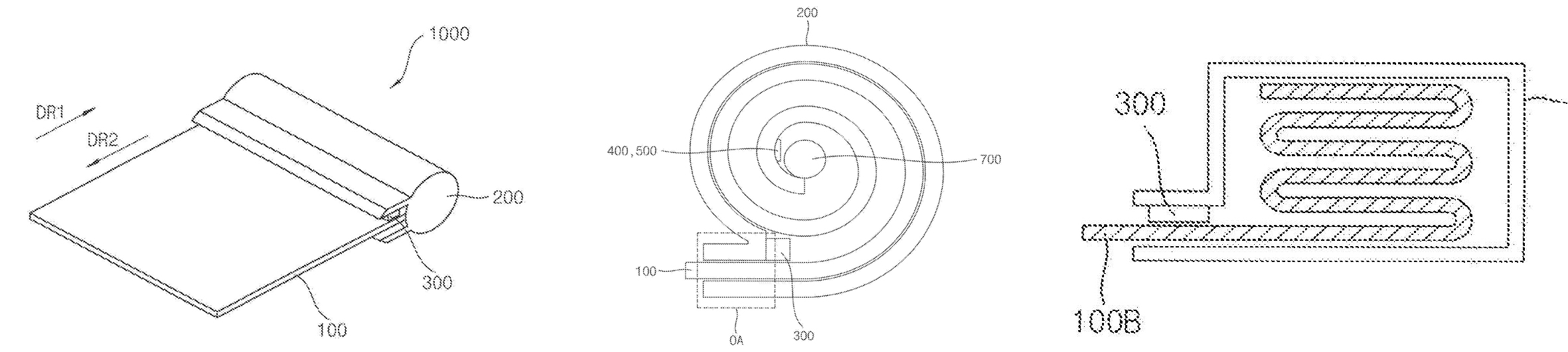 Samsung's foldable roll-in device